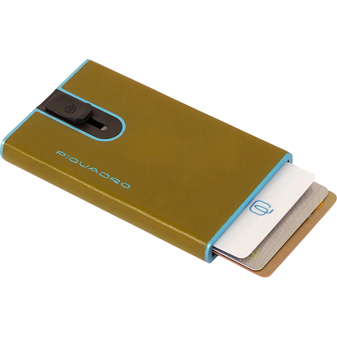 Чехол для кредитных карт PIQUADRO BLUE SQUARE желтый натуральная кожа PP4825B2BLR/G