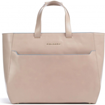 Деловая сумка женская PIQUADRO BLUE SQUARE BD6680B2/RO2 пудровый натуральная кожа