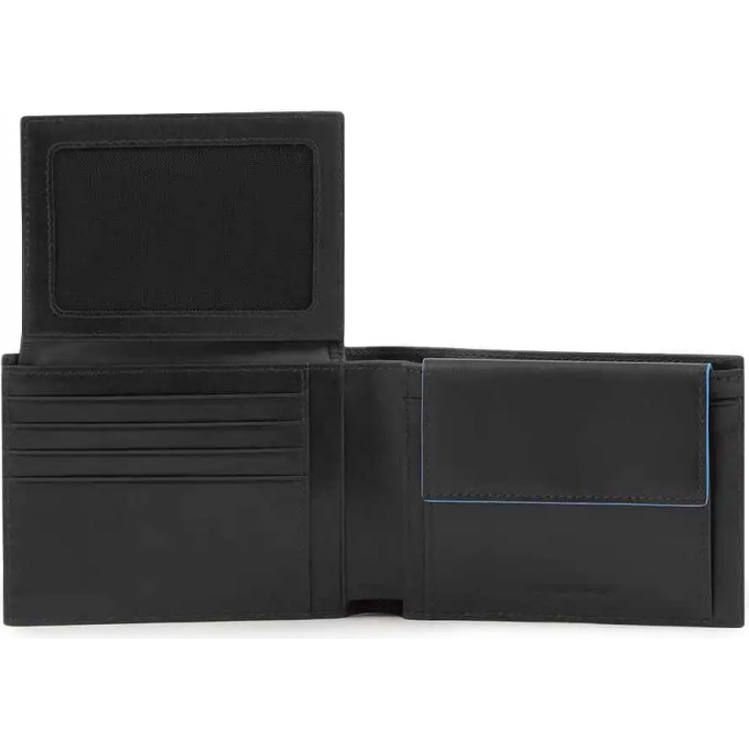 Кошелек мужской PIQUADRO BLUE SQUARE REVAMP черный PU1392B2VR/N Кошелек мужской PIQUADRO BLUE SQUARE REVAMP черный PU1392B2VR/N