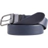 Ремень мужской PIQUADRO BLACK SQUARE (черный/синий) CU4877B3/NBLU2