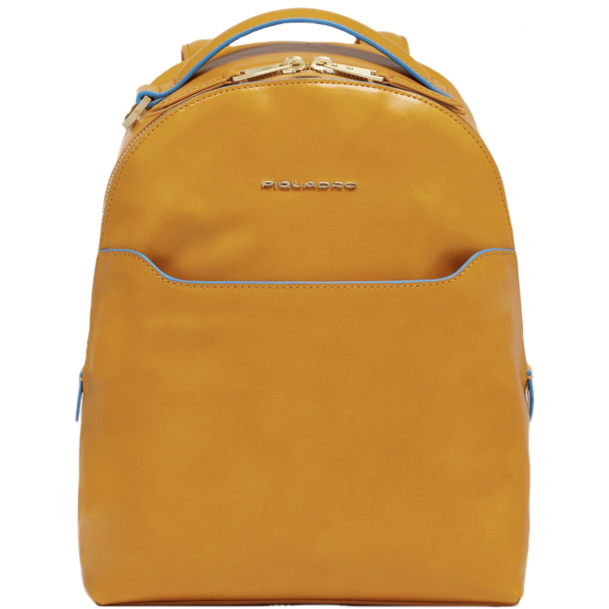 Рюкзак женский PIQUADRO BLUE SQUARE горчичный кожа CA6677B2/G