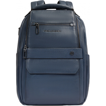 Рюкзак мужской PIQUADRO SOLMCA7020S141/AV серо-голубой кожа