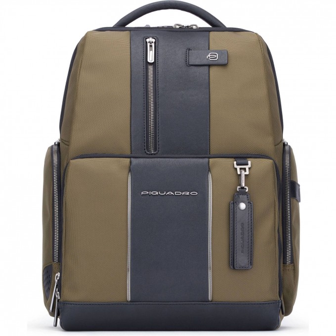 Рюкзак PIQUADRO BRIEF2 зеленый/черный CA4532BR2/VMN Рюкзак PIQUADRO BRIEF2 зеленый/черный CA4532BR2/VMN