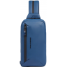 Рюкзак слинг PIQUADRO CORNER 2.0 C20W серо-голубой полиуретан CA6466C2OW/AV