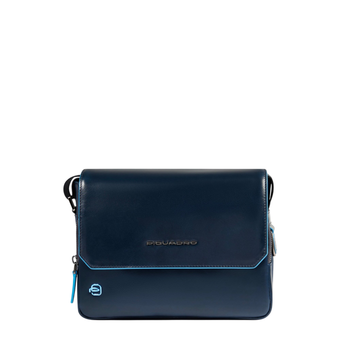 Сумка-мессенджер PIQUADRO BLUE SQUARE синяя ожа CA6812B2/BLU2